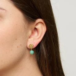 Lucca Øreringe, aqua