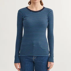 Ludmilla LS Tee, copen blue / sky captain