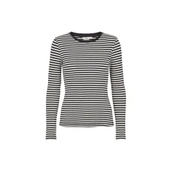 Ludmilla LS Tee GOTS, whisper white/black/black trim
