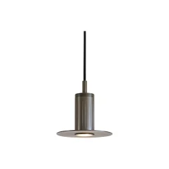 Luminar disk pendelspot, bruneret messing