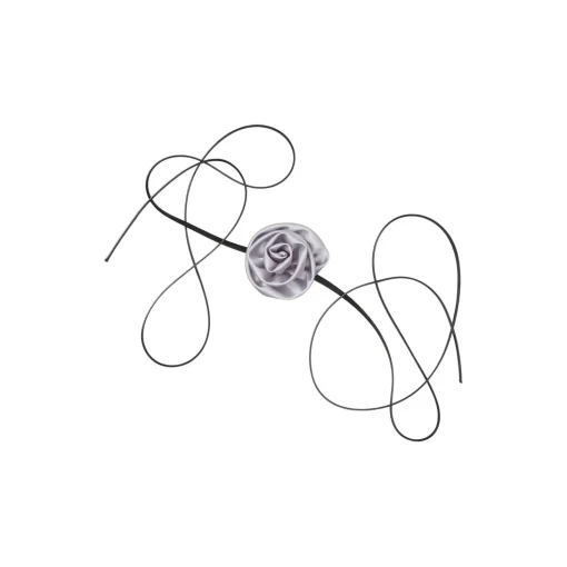Luster Flower Choker, silver