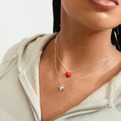 MAEVE Halskæde 2 sæt, silver plated