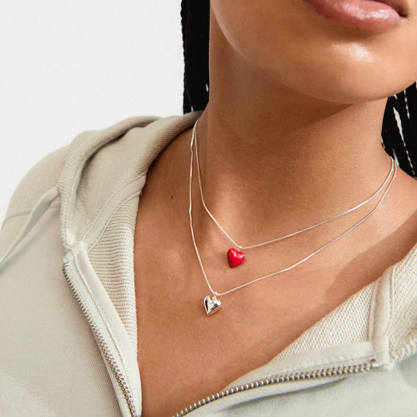 MAEVE Halskæde 2 sæt, silver plated