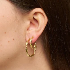 Maeve Hoops Big, forgyldt