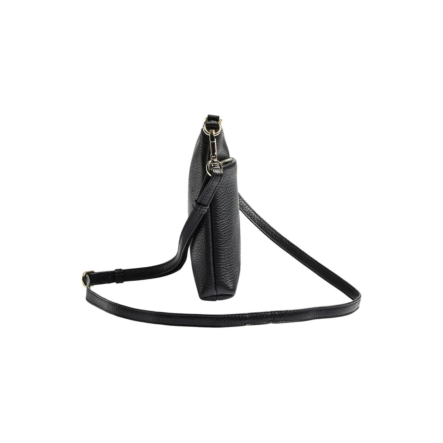 MaiaMBG Mini Cross. Bag Grain, black w/gold