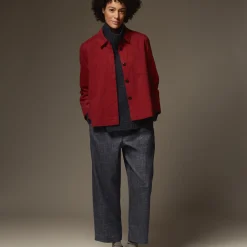 MaIowa Shirt, red dahlia