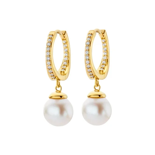MALIBU PEARL HANGER, forgyldt