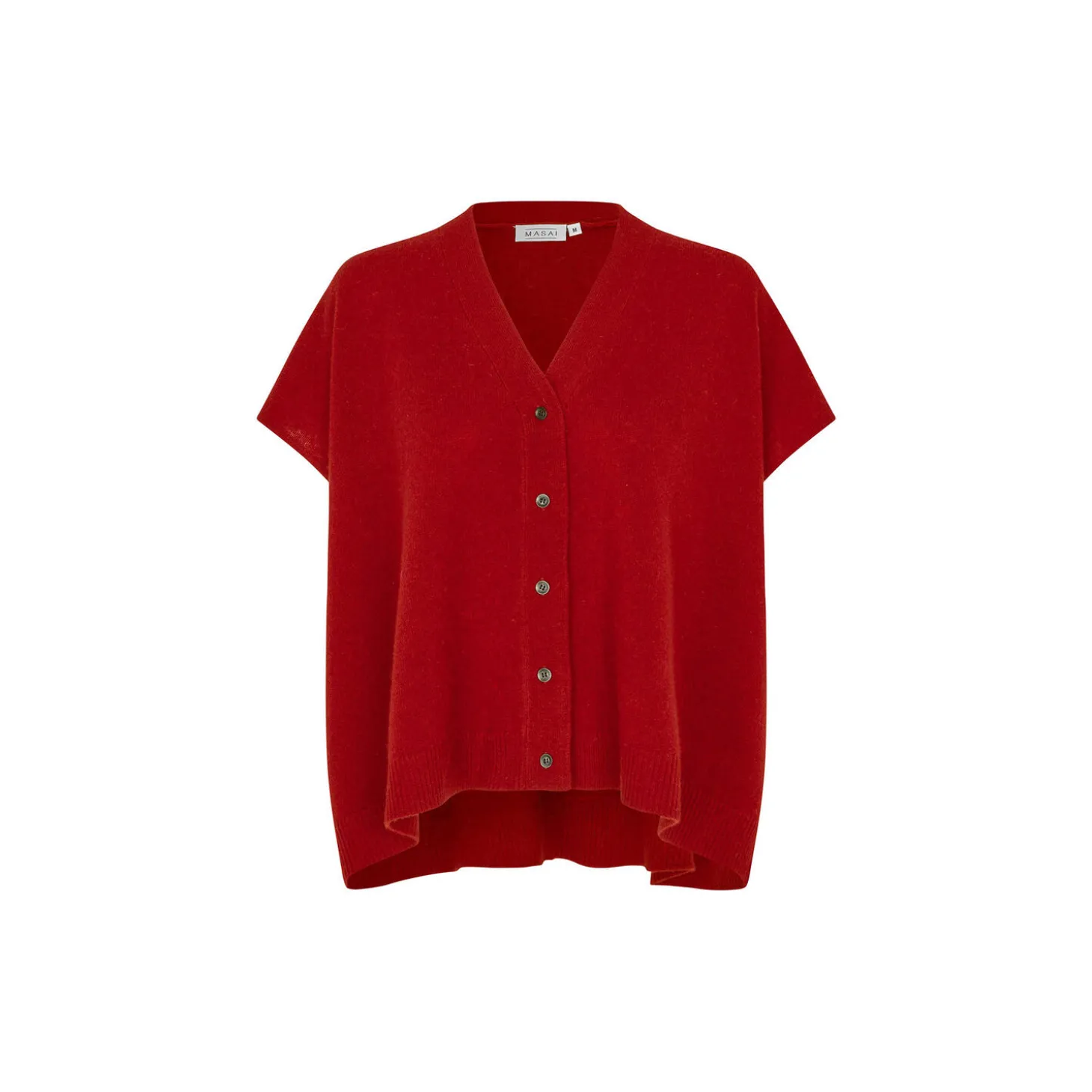 MaLucanne Cardigan, red dahlia