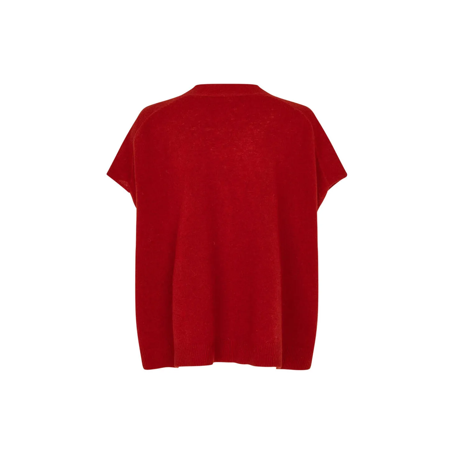 MaLucanne Cardigan, red dahlia