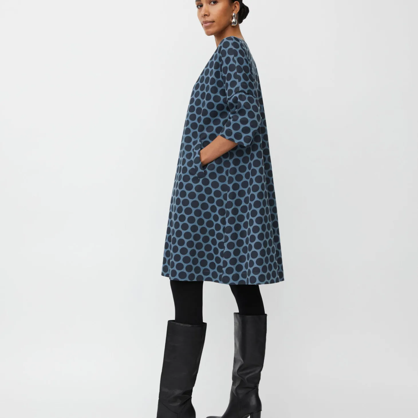 MaNeo Dress, navy blazer