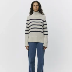 MargaretSW Sweater, grey striped