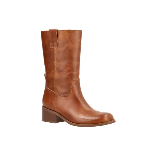 MARTINA Western støvler, cognac