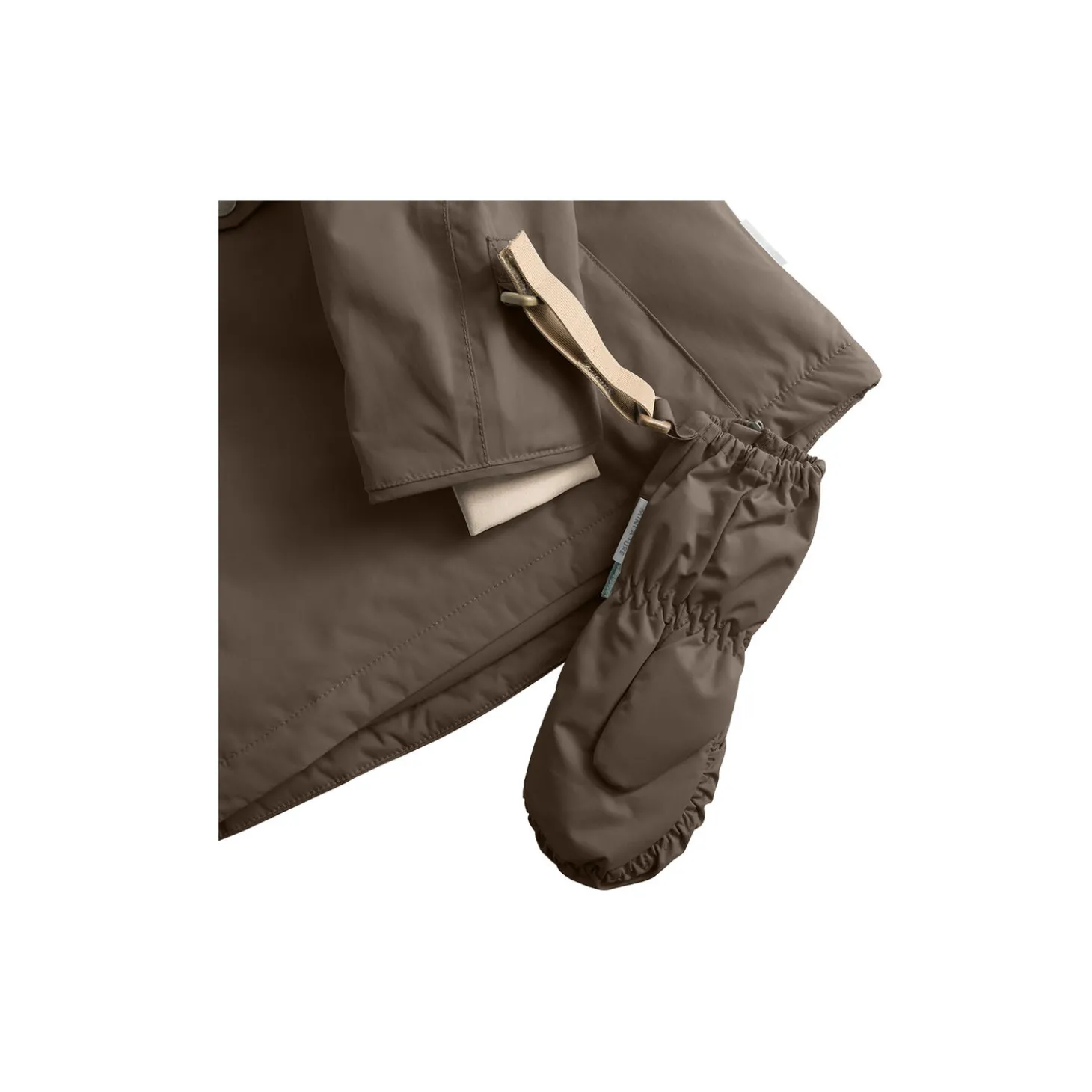 MATCESAR Fleece Lined Mittens, tarmac green