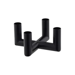 Matrix Mini Taper Candleholder 4 Arm, matte black