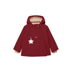 MATWANG Fleece Lined Winter Jacket, red merlot