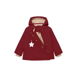 MATWANG Fleece Lined Winter Jacket, red merlot