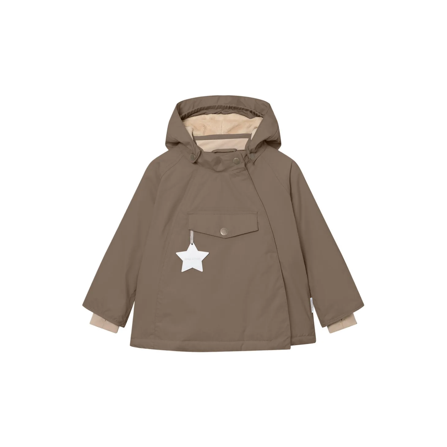 MATWANG Fleece Lined Winter Jacket, morel grey