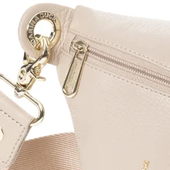 Mellow Leather Bum Bag, warm taupe