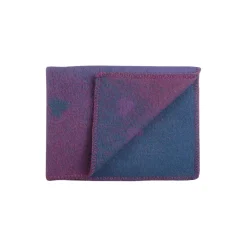 MELVIN Baby Size Throw, purple/pink