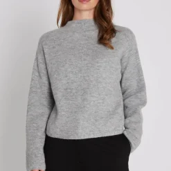 Meri Torna knit sweater, ligth grey