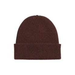 Merino Wool Beanie, coffee brown