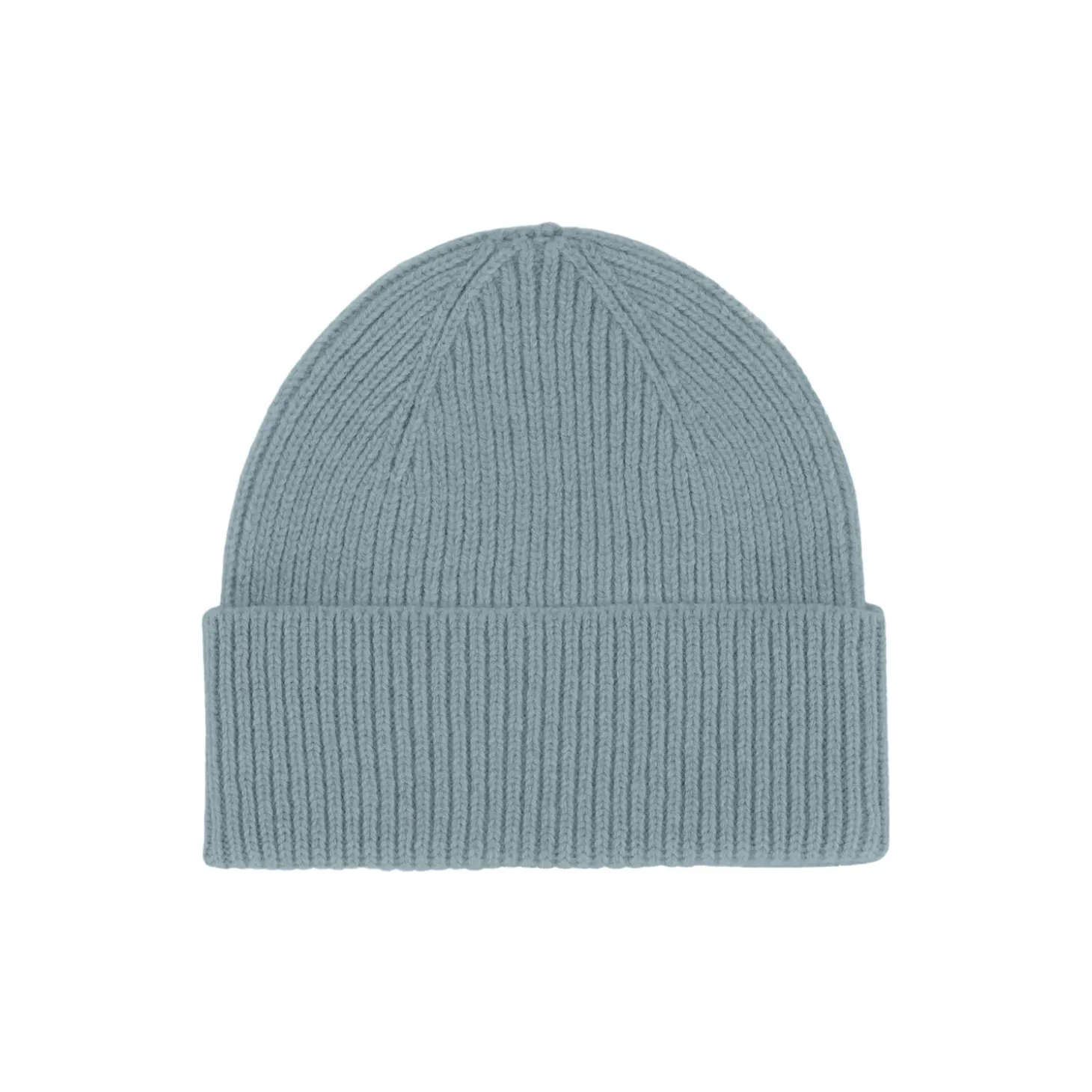 Merino Wool Beanie, stone blue