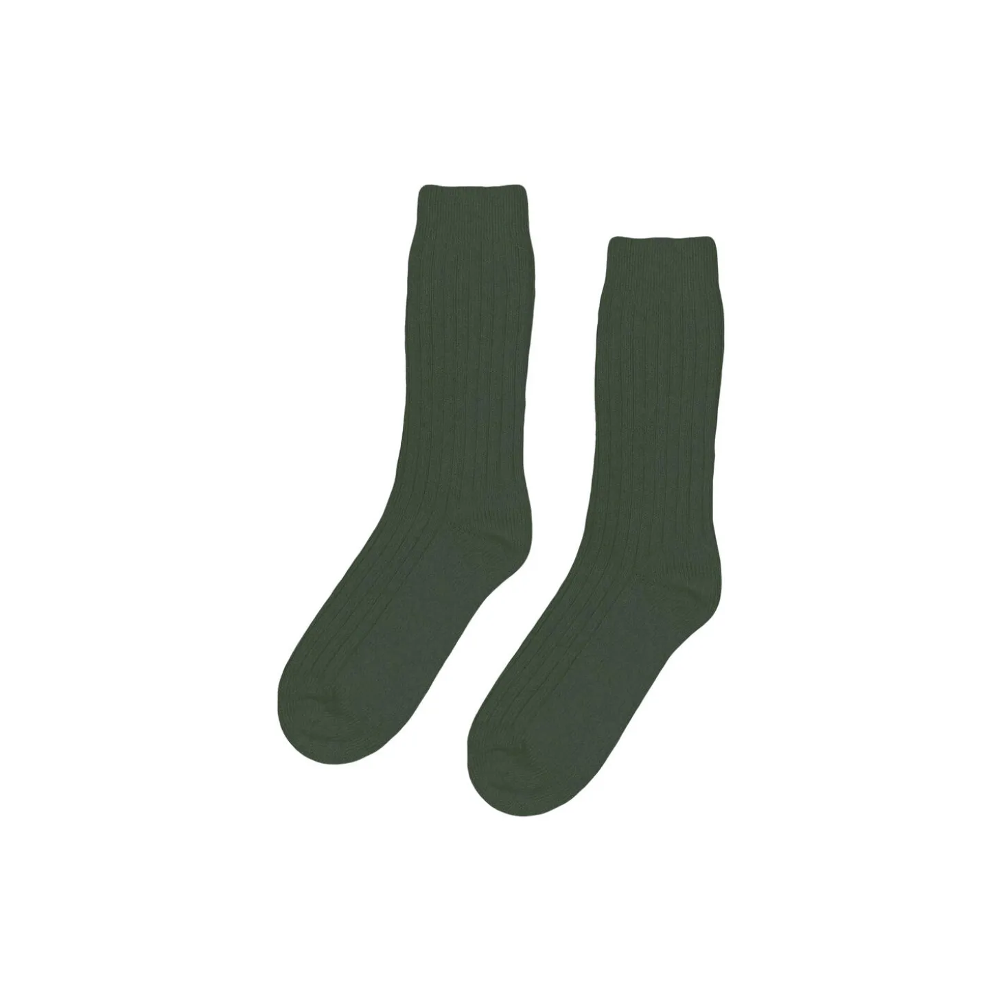 Merino Wool Blend Sock, emerald green