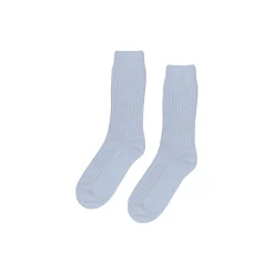 Merino Wool Blend Sock, polar blue