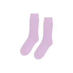 Merino Wool Blend Sock, soft lavender