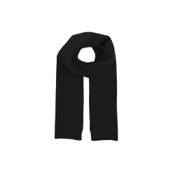 Merino Wool Scarf, deep black