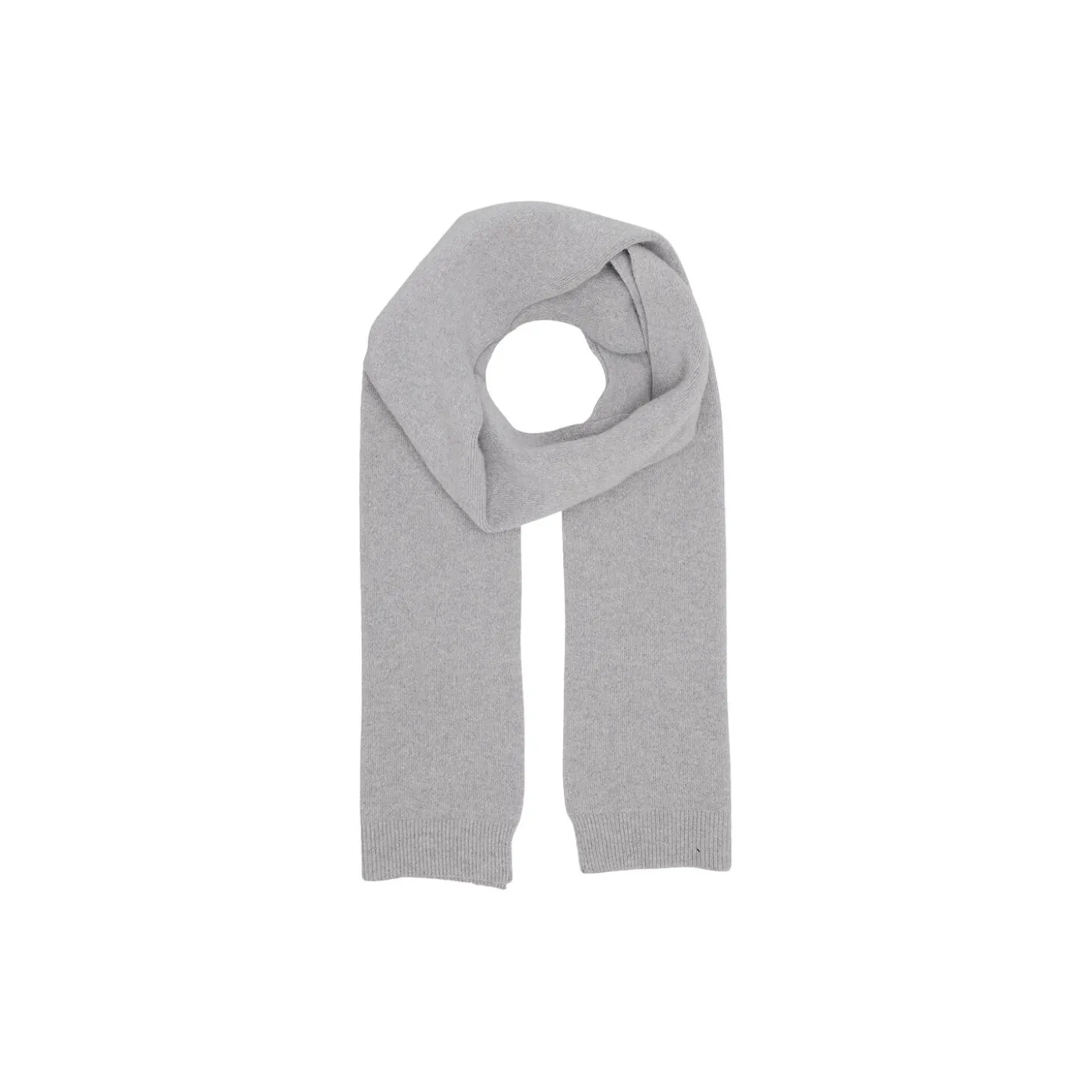 Merino Wool Scarf, heather grey