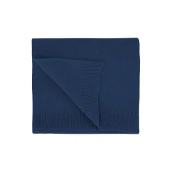 Merino Wool Scarf, marine blue