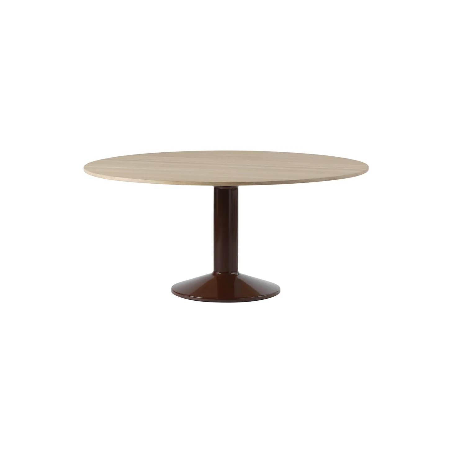 Midst Table, oak/dark red