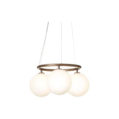 Miira 3 Circular Pendant, dark bronze/opal