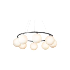 Miira 8 Circular Pendant, rock grey/opal