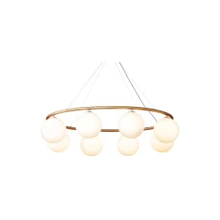 Miira 8 Oval, brass/opal