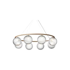 Miira 8 Oval, brass/optic clear