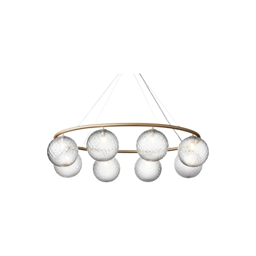 Miira 8 Oval, brass/optic clear