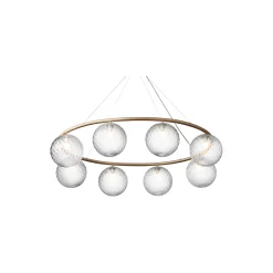 Miira 8 Oval, brass/optic clear
