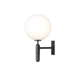 Miira Outdoor Wall Lamp, black/opal