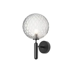 Miira Outdoor Wall Lamp, black/optic clear