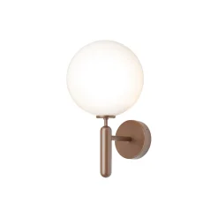 Miira Outdoor Wall Lamp, dark bronze/opal