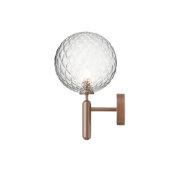 Miira Outdoor Wall Lamp, dark bronze/optic clear