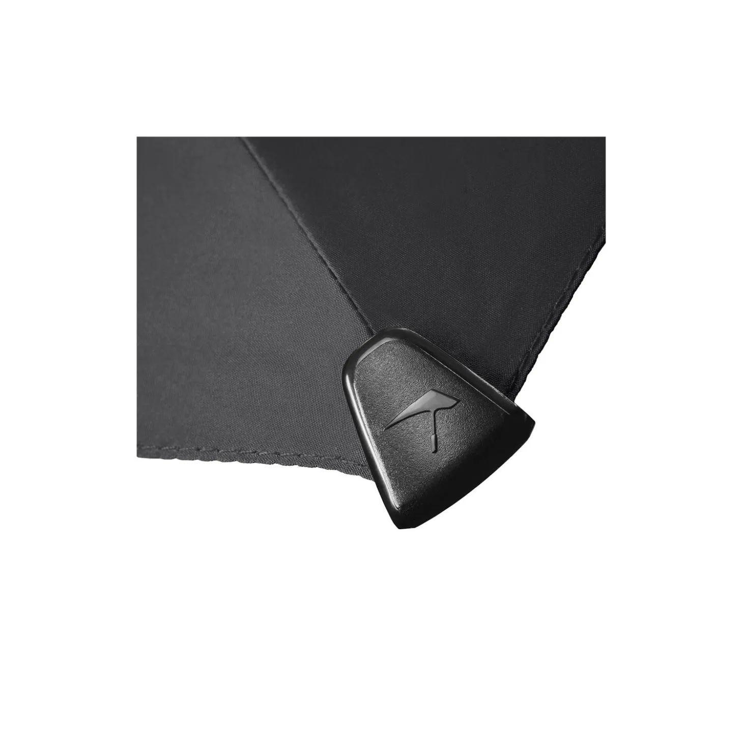 Mini automatic foldable storm umbrella, pure black