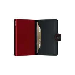 Miniwallet, matte black/red