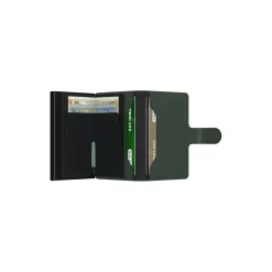Miniwallet, matte green/black