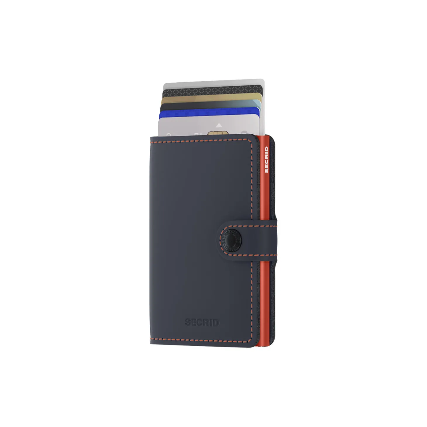 Miniwallet, matte nightblue/orange