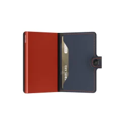 Miniwallet, matte nightblue/orange