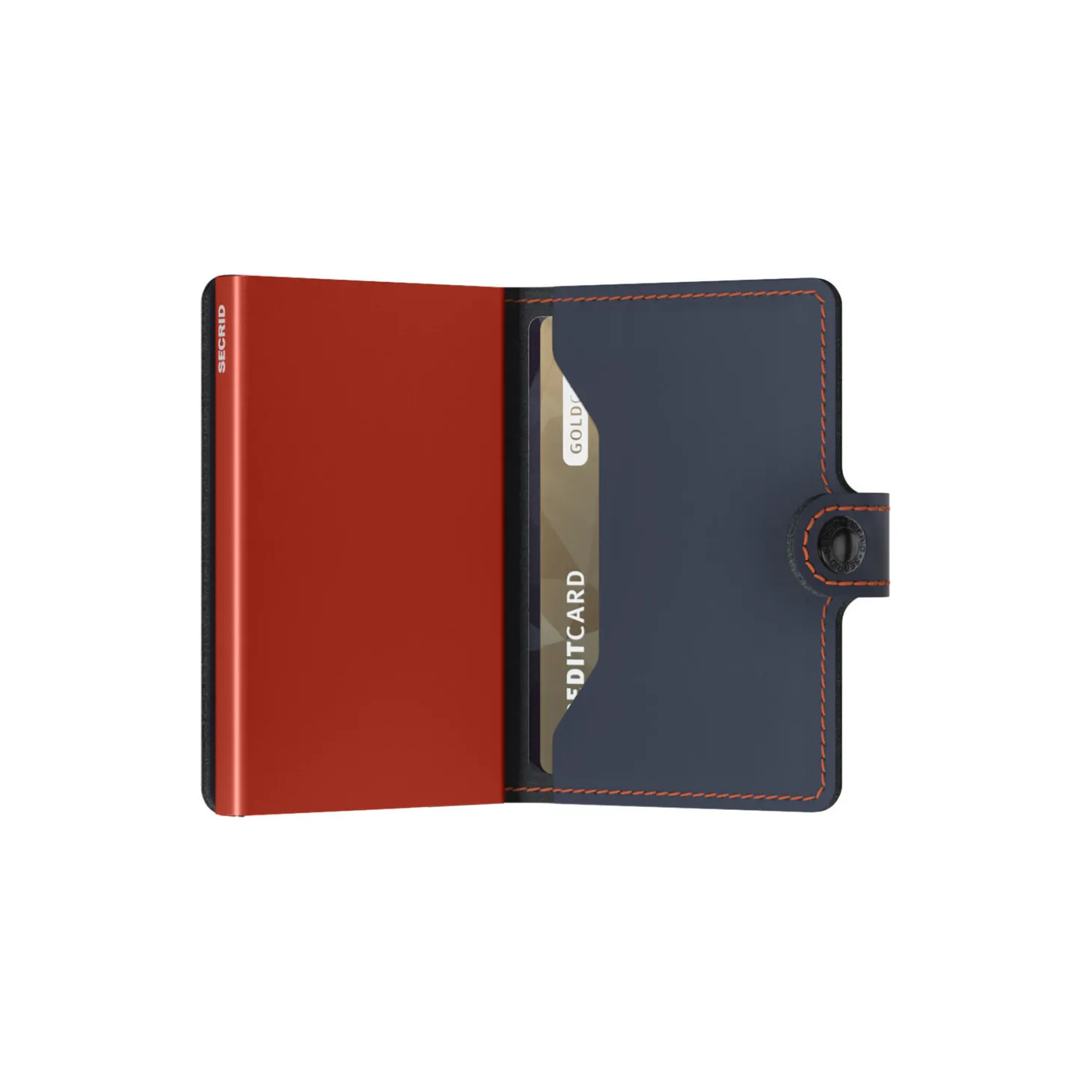 Miniwallet, matte nightblue/orange