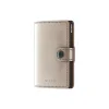 Miniwallet, metallic champagne/brown